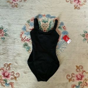 NWT Capezio Princess Tank CC02 Womens Black Leotard Sz M